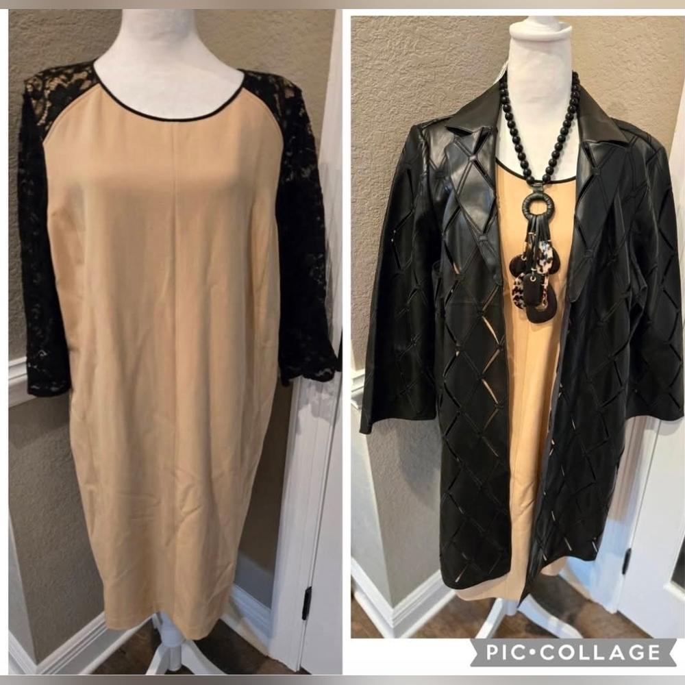 Chico's Lace Sleeve Dress, Size 3 (xl)